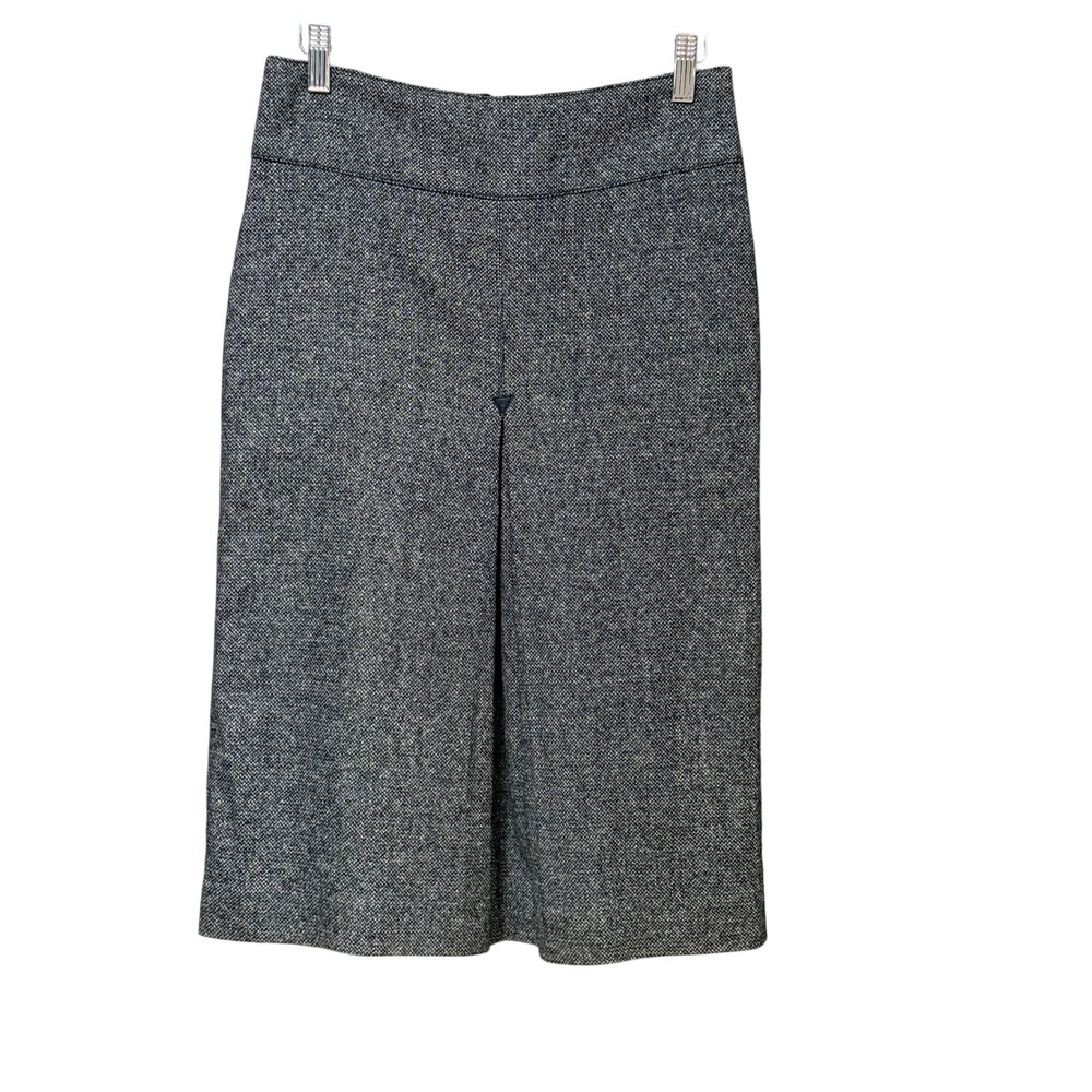 Hennes Gray Wool Silk Blend Tweed Pencil Skirt Size 4 Professional